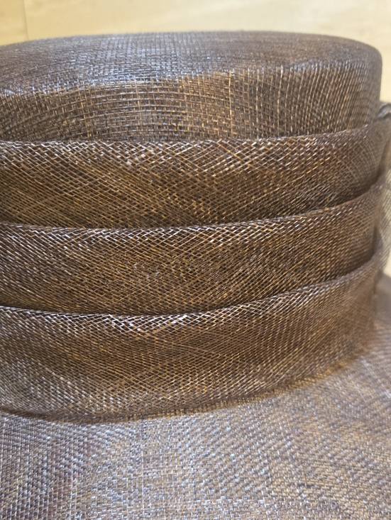 Nigel Rayment Milliner Brown Feather Accent Derby Hat main image 7